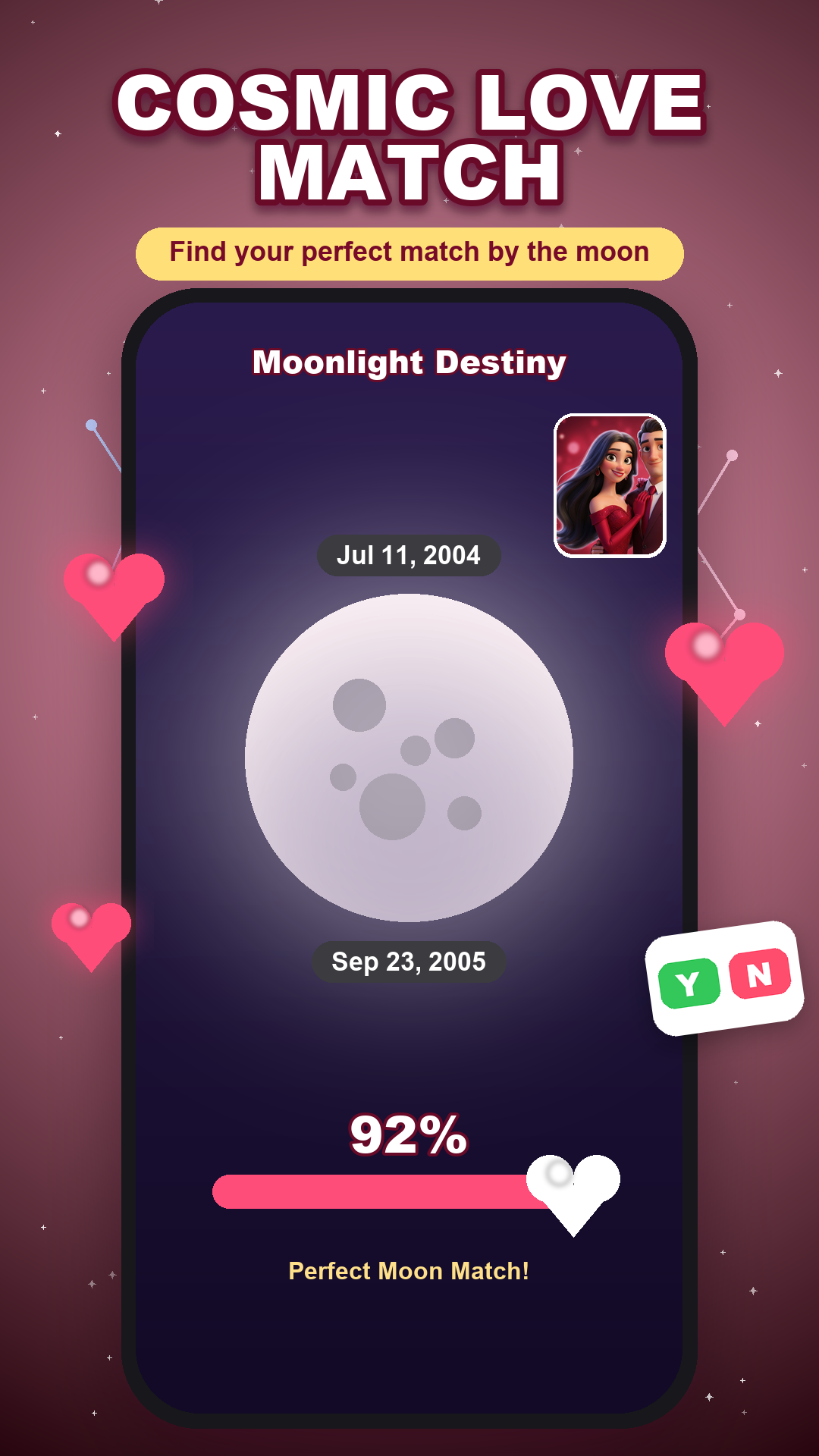 Celestia love test screen